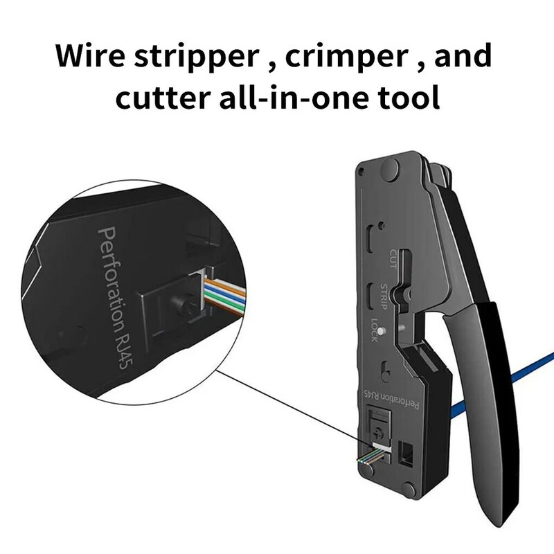 Провод щипцы 6P + 8P ручной инструмент для зачистки кабеля Сталь с кристаллической головкой нитей плоскогубцы инструмент для обжима