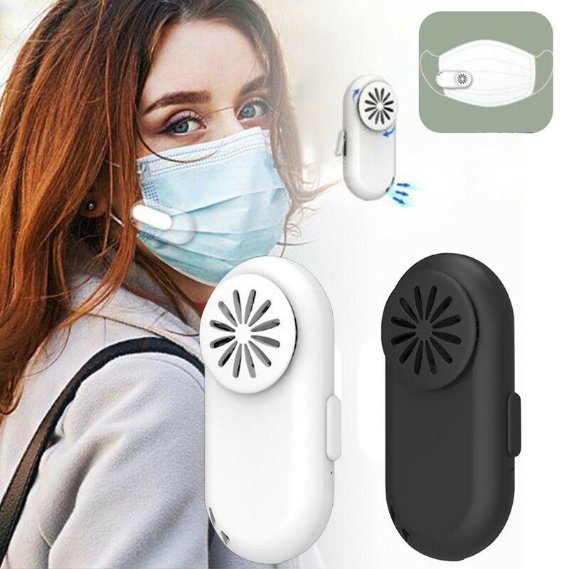 Kipas Depan Udara Dapat Dipakai Pribadi Kipas Masker Portabel Sehat Sejuk Dapat Digunakan Kembali USB Mini Portabel Kipas Luar Ruangan Pengisi Daya Usb