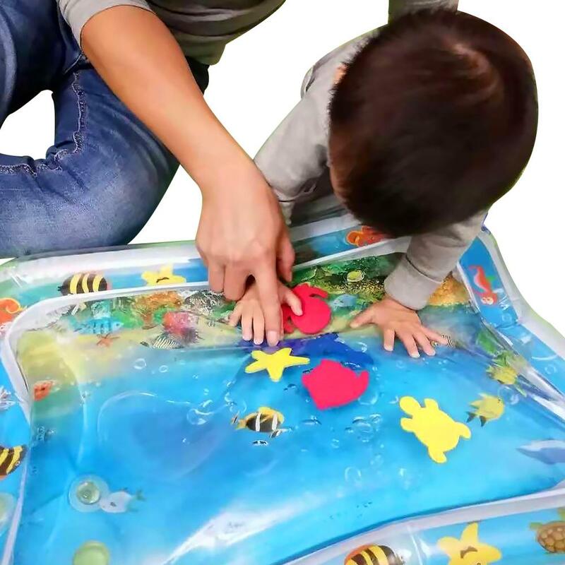 Criativo duplo uso brinquedos do bebê inflável patted almofada bebê inflável rastejando água almofada tapete de jogo de natal presente