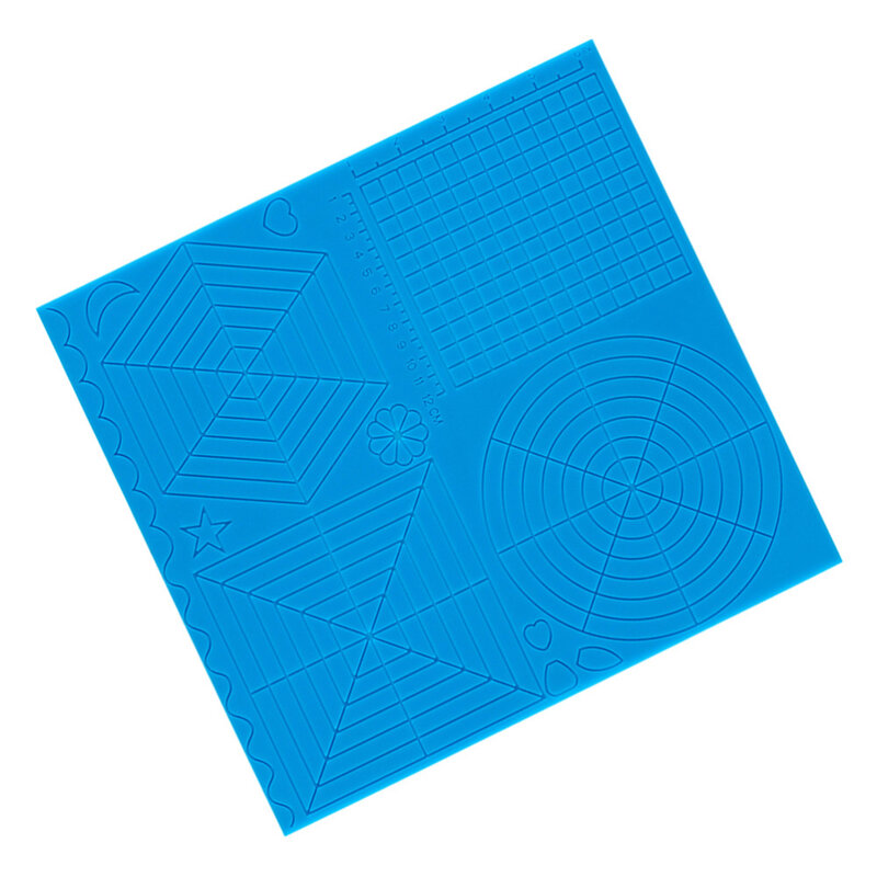 3Dシリコーンコピーボード印刷ペンシリコーンマット描画テンプレートパッドdiy知育玩具 (青)