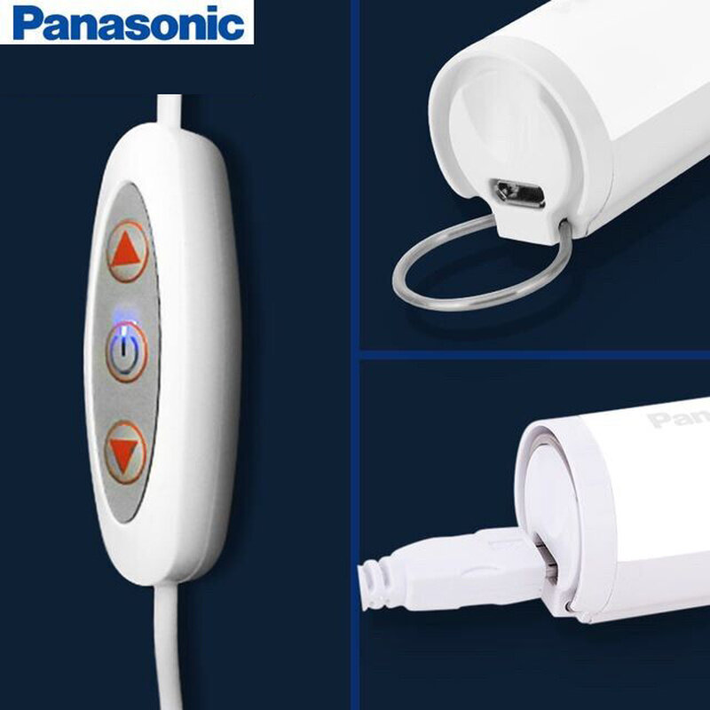 Lámpara LED magnética Panasonic para escritorio, mesita de noche, cocina, Camping, luz nocturna portátil, Linterna de mano, luz para exteriores