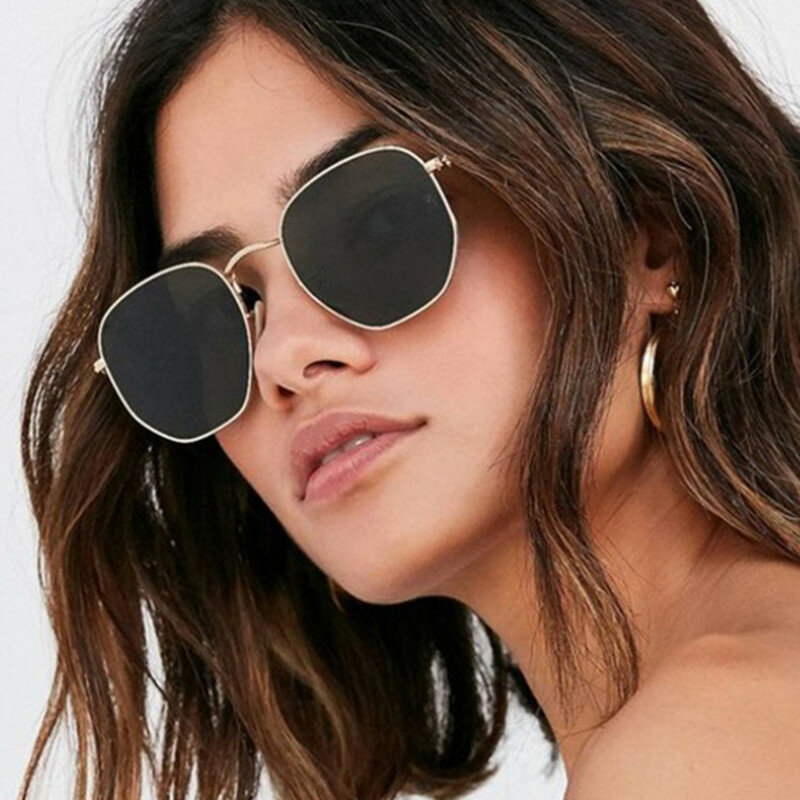 Gafas De Sol redondas para hombre y mujer lentes De Sol De lujo De estilo vintage con espejo De De 
