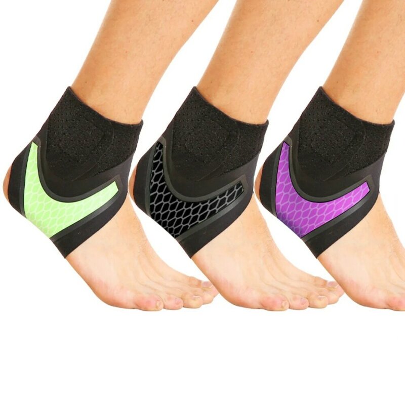 ใหม่สตรีข้อเท้าสนับสนุนกีฬา Sprain และ Anti-Wrinkle เท้าคงที่ Sprain ฟื้นฟูป้องกัน One ชุด