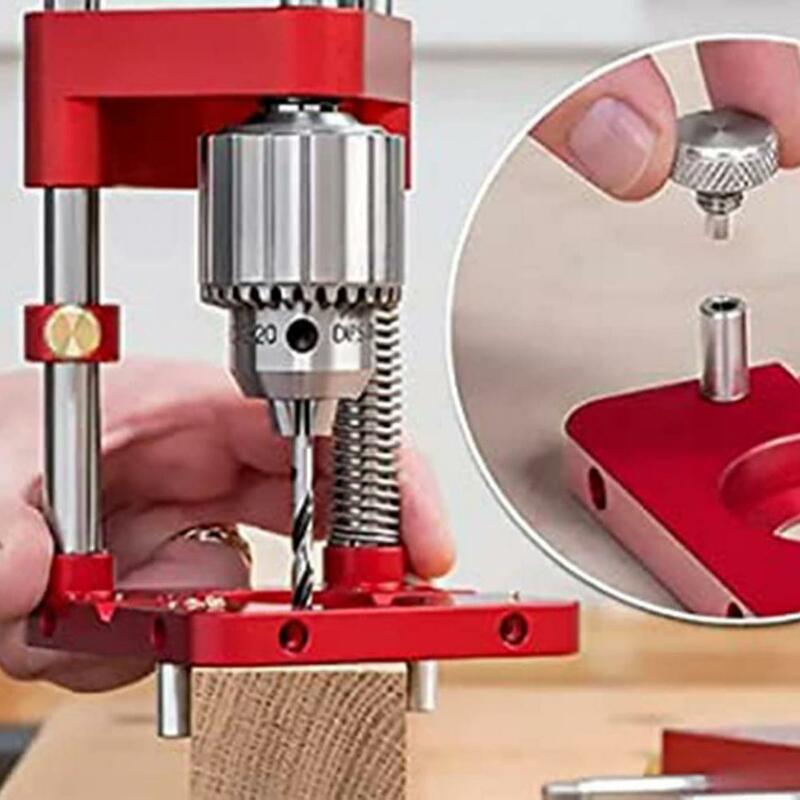 Drill Locator Hole Drill Guide Dowel Jig Convenient Labor Saving Alloy Steel Woodworking Drilling Template Guide Tool for Home