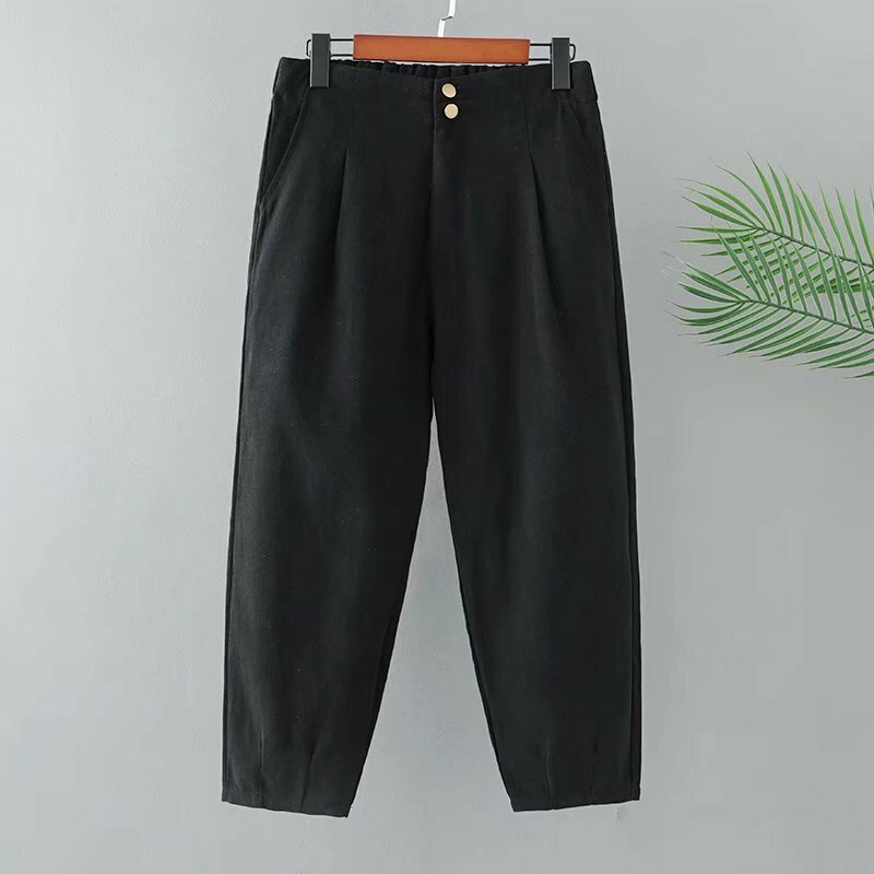 Pantalon sarouel ample décontracté pour femme, taille haute, disponible en 3xl, 4xl et 5xl, nouvelle collection, KKFY5647