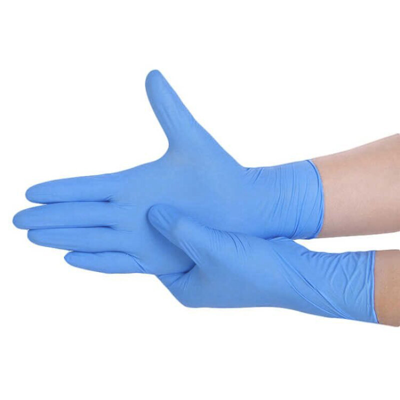 10-100 sztuk jednorazowe rękawice nitrylowe rękawice robocze lateksowe XL ogromne laboratorium do czyszczenia gospodarstwa domowego paznokci tatuaż artystyczny antystatyczna rękawica