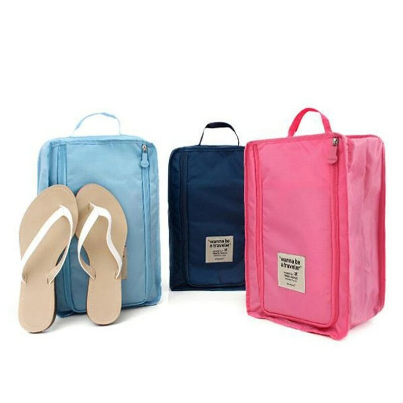 Bolsa de almacenamiento de viaje al aire libre, organizador portátil de nailon de 6 colores, bolsa de clasificación de zapatos