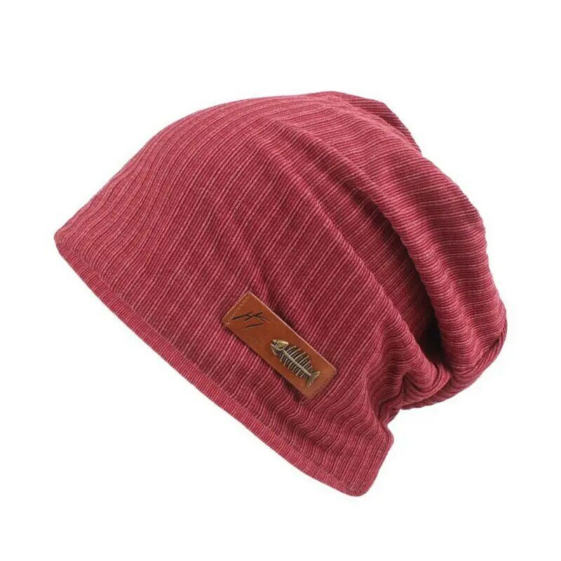 Winter Autumn Knitted Beanies Unisex Trendy Fleece Warmth Outdoor Casual Cycling Camping Hiking Hat