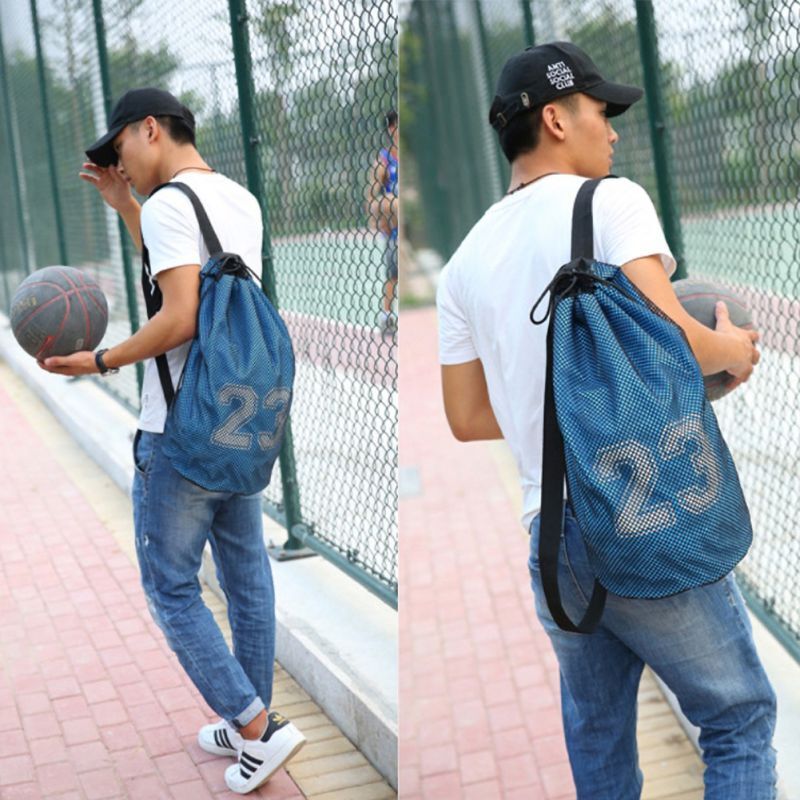 Torba koszykarska piłka nożna torba do siatkówki Outdoor Fitness sportowy worek do przechowywania Cross trening ciała-pomarańczowy