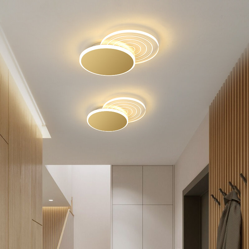 Simple moderno led pasillo de la lámpara del techo pasillo balcón nórdicos creativo de lujo cálido estudio iluminación decoración