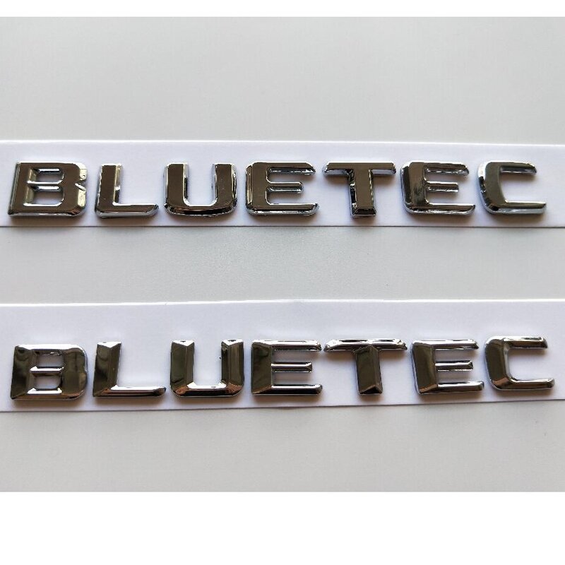 الكروم رسائل BLUETEC الخلفية غطاء صندوق السيارة الشفاه شارات شعار شارة ملصق لمرسيدس بنز AMG
