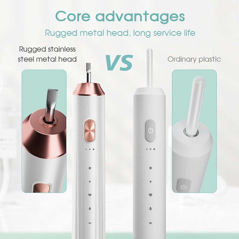 Boi High Frequency 5 Modes USB Rechargeable Smart Timer Teeth Whitening Portable Sonic Electric Toothbrush IPX7 Washable