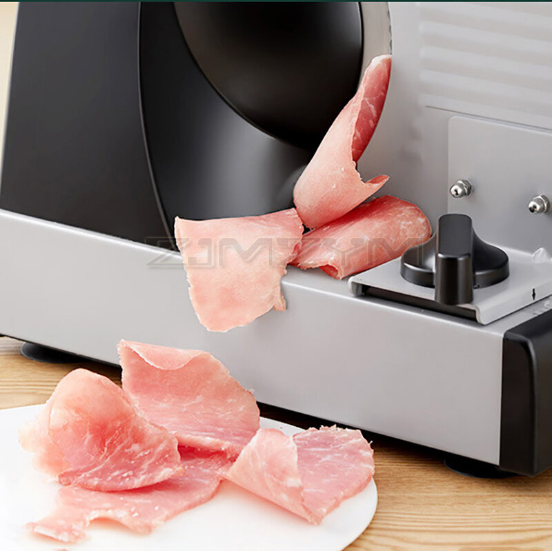 Semi-Automatische Vlees Snijmachine Commerciële/Huishoudelijke Elektrische Schapenvlees Rollen Vlees Snijmachine Plantaardige Worst Snijmachine