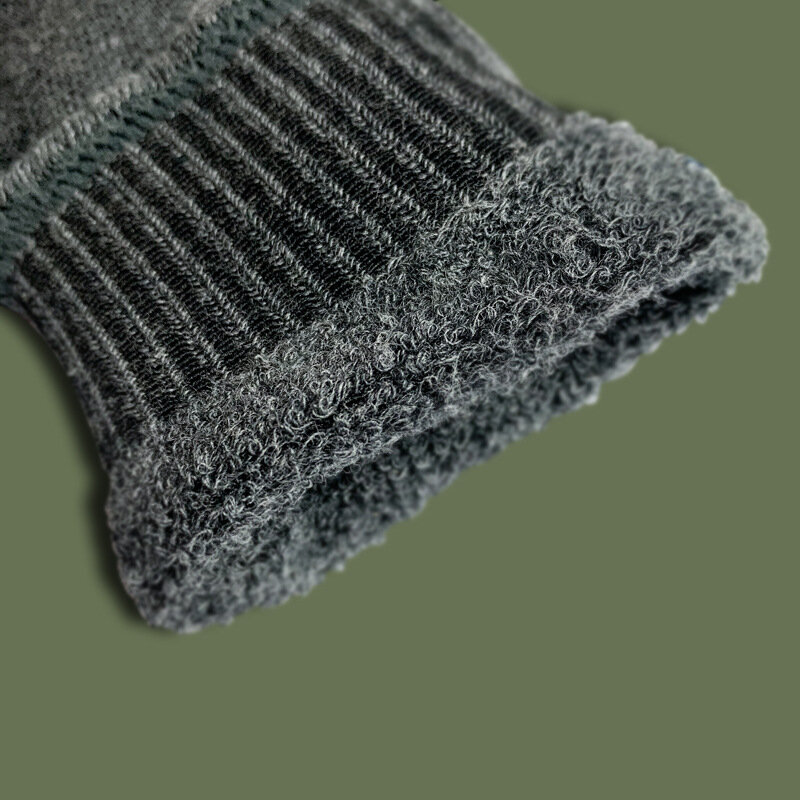 Meias esportivas masculinas no tubo engrossado toalha inferior malha respirável meias espessadas dedo do pé para evitar estourar presentes para homem