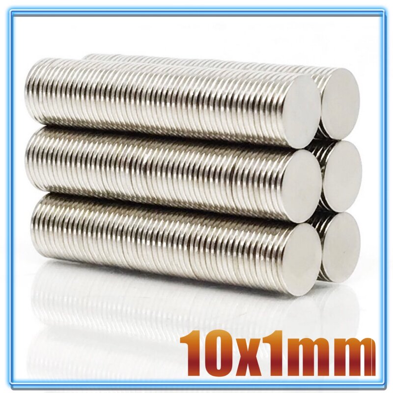 20 ~ 500Pcs Runde Magnet 10x1 10x2 10x3 10x4 10x5 10X8 10x10 Neodym Magnet Permanent NdFeB Super Starke Starke Magneten 10*1,5