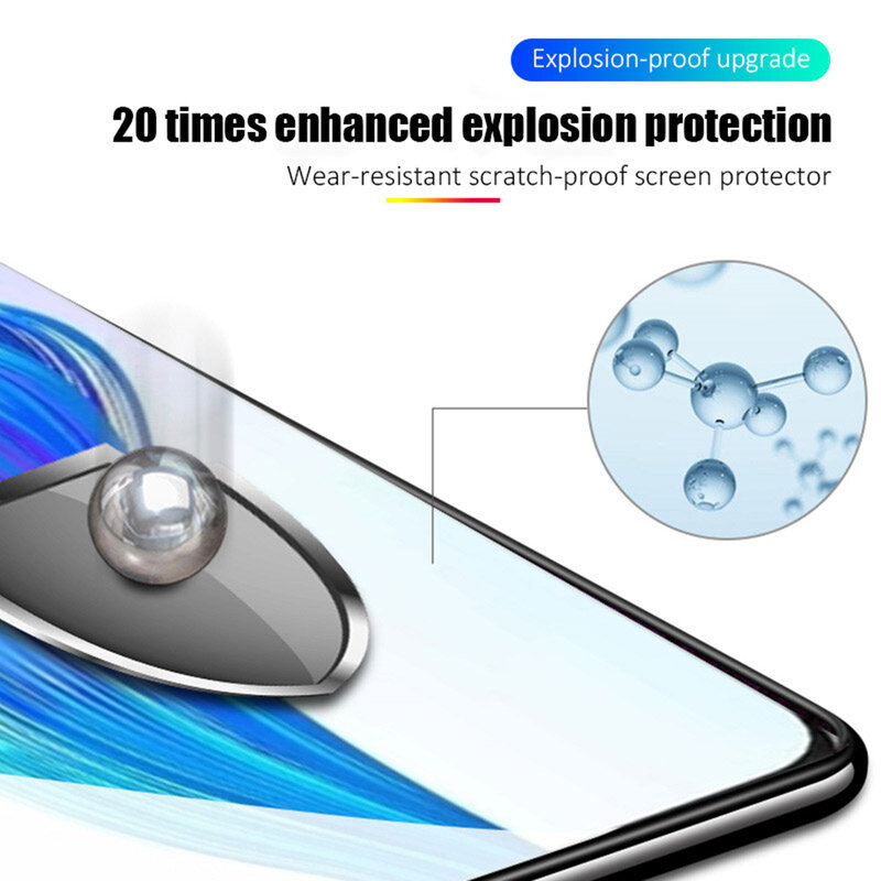 Film de protection d'écran 9D en verre trempé pour Realme 8 7 Pro 7i X XT X3 GT Neo 2 X2 X7 X50 Pro, 3 pièces