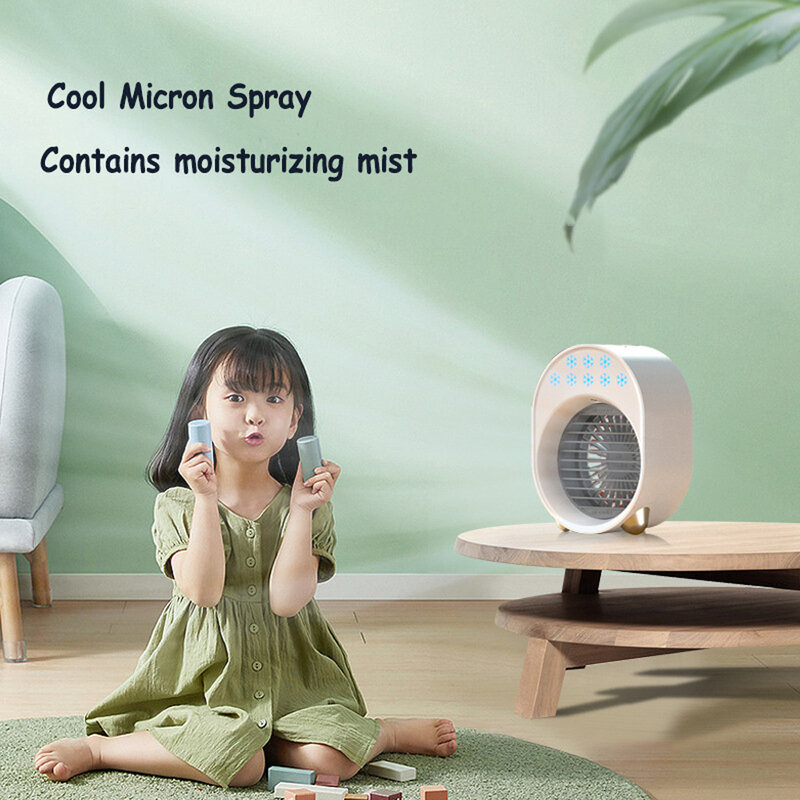 Mini Air Conditioner พัดลมระบายความร้อน7สี USB Portable Air Conditioner Personal Space Air Cooling เครื่องทำความเย็นพัดลม