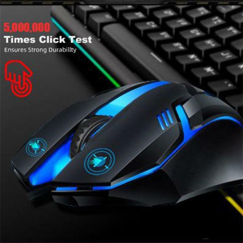 Cool Color-Changing Wired Mouse Luminous Gaming Gaming Lnternet Cafe Desktop Business Office Mouse