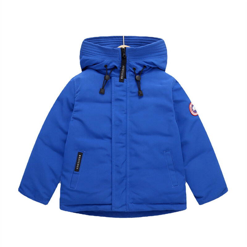 Veste d'hiver à capuche épaisse et chaude pour bébé, manteau d'extérieur pour enfant de 3 à 14 ans