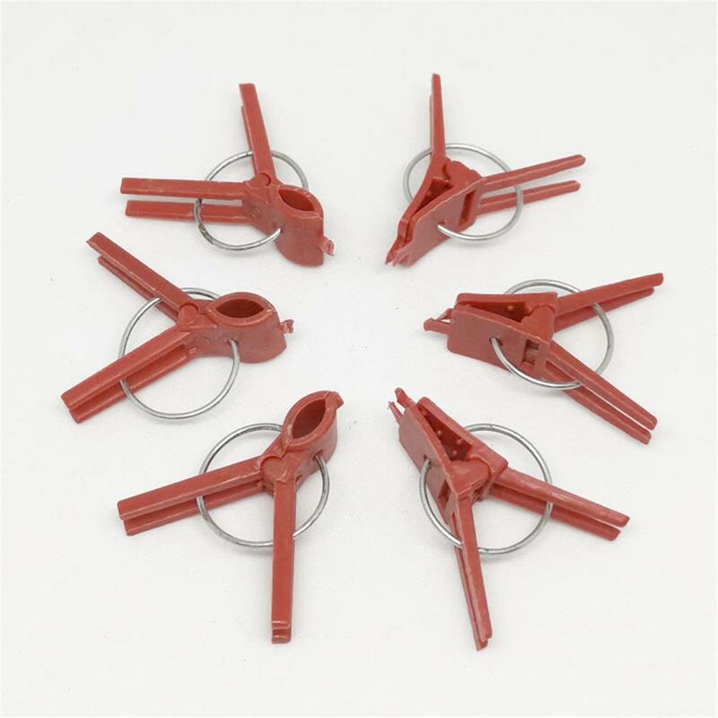 50 Pcs Quality Plants Graft Clips Plastic Fixing Fastening Fixture Clamp Garden Tools for Cucumber Eggplant Watermelon Wicker
