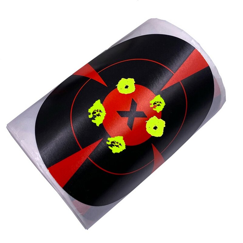 Rollo de papeles adhesivos para tiro con arco, pegatinas reactivas para tiro con arco, caza y entrenamiento, 100/200/250 Uds.