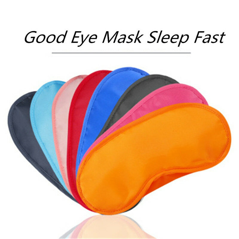 9 สีSleep Sleeping Aid Eye Mask Travel Sleep Rest Eye Comfort Blindfold Shield Patch Eyeshade