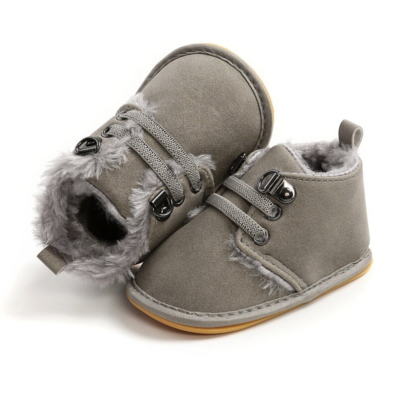 Zapatos de invierno para bebés y niños recién nacidos, zapatillas para mantener el calor, cuna para niños pequeños, calzado antideslizante, botas para precaminar