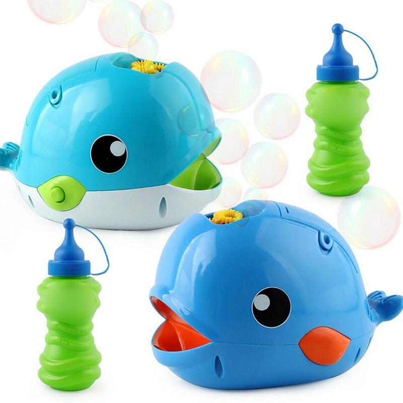Hot  Automatic Bubble Christmas Gift Machine Blower Bubble Maker Kids Toy Parent-Child Interactive toy