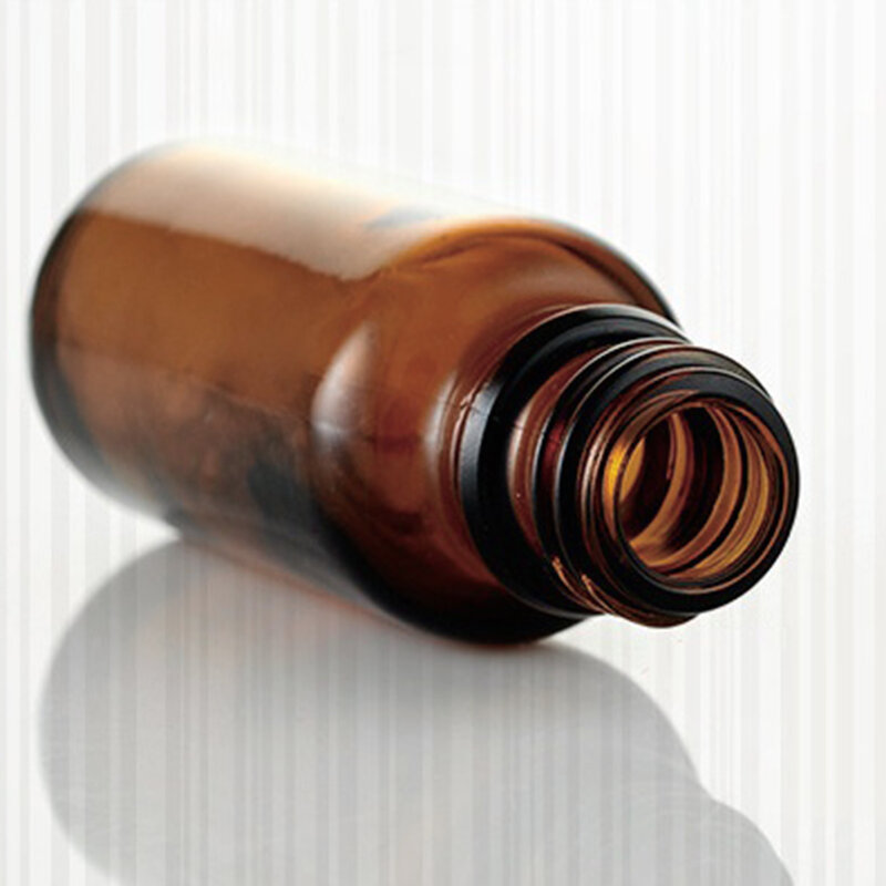 Botella de vidrio ámbar para aromaterapia, pipeta líquida reactiva con cuentagotas, botellas rellenables, 5-100ml