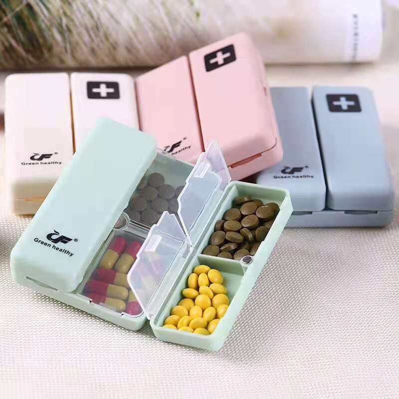 7 tage Mode Tragbare Nordic Stil Pille Box Tablet Pillbox Dispenser Medizin Boxen 3 Grids Abgabe Lagerung Kit Organizer