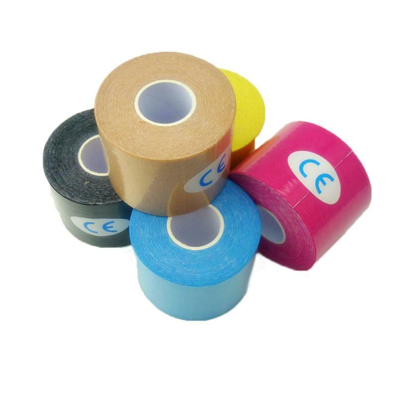 Kinesiologie Tape 2.5 Cm * 5 M Athletic Tape Sport Herstel Tape Strapping Gym Fitness Tennis Running Knie Spier Protector # Ed