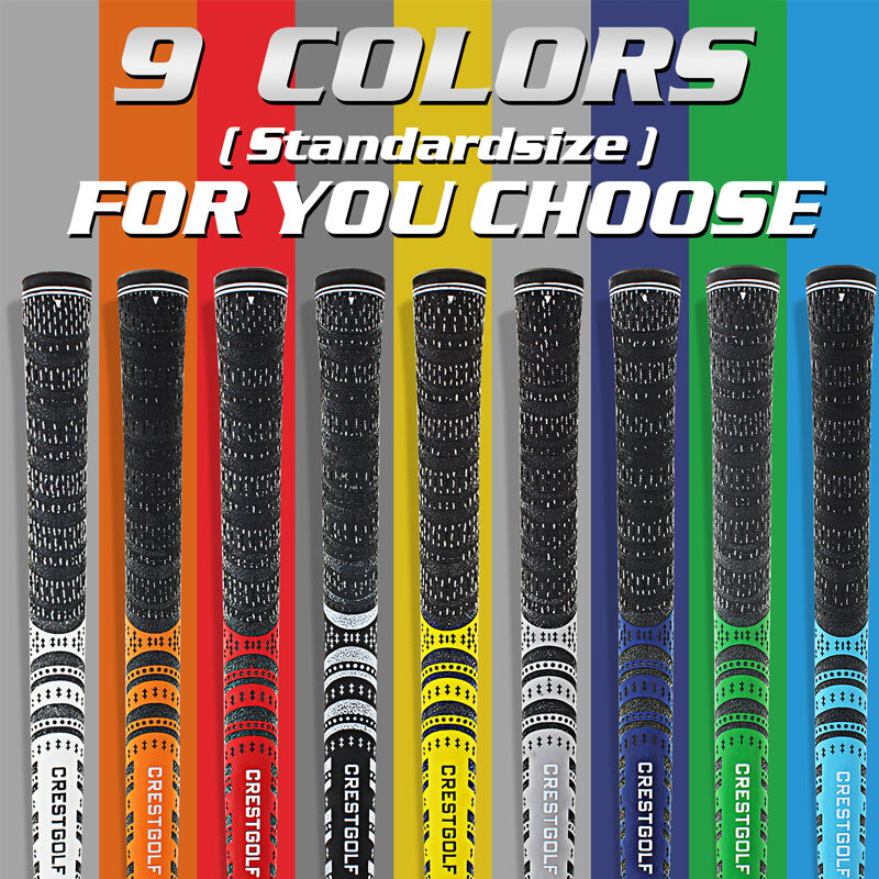 13 sztuk/paczka standardowy rozmiar profesjonalne przędzy węglowej Golf żelazka Grip Golf Club Wood Grip 9 kolor dostępne Agarre Del Palo De Golf