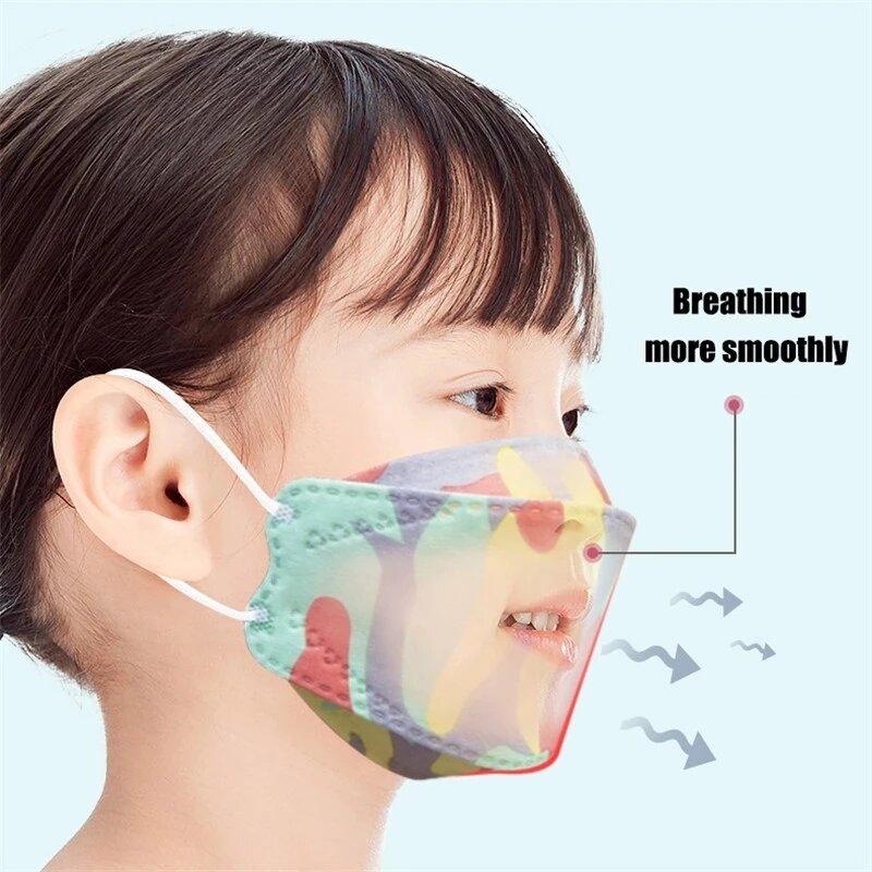 Детская маска FFP2 KN95 для детей 4-12 8-15 лет, Мультяшные маски для мальчиков и девочек, детские маски для лица, защитная маска fpp2