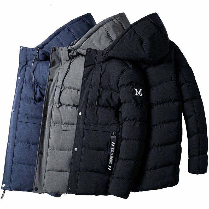 Ropa acolchada de algodón para hombre, abrigo holgado de tendencia de invierno, chaqueta acolchada de algodón para jóvenes, aumento de plumón, 2019