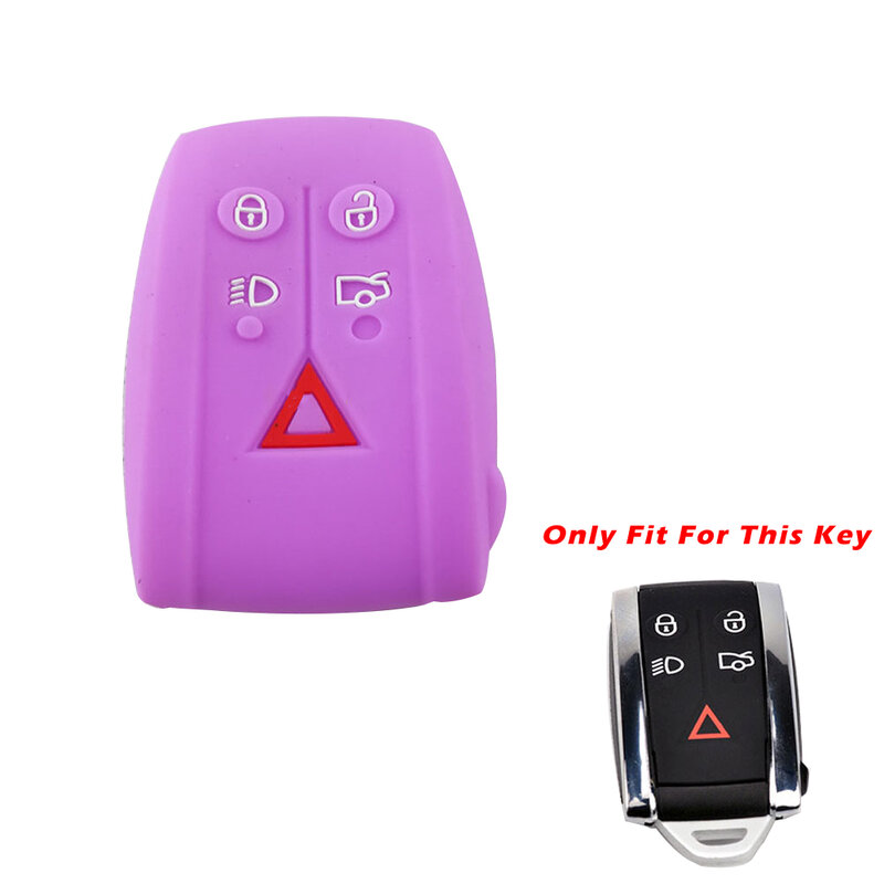 5 Buttons Smart Remote Key Fob Cover Protector Fit For JAGUAR XF XFR XK XKR Coolbestda Silicone Key Fob Cover