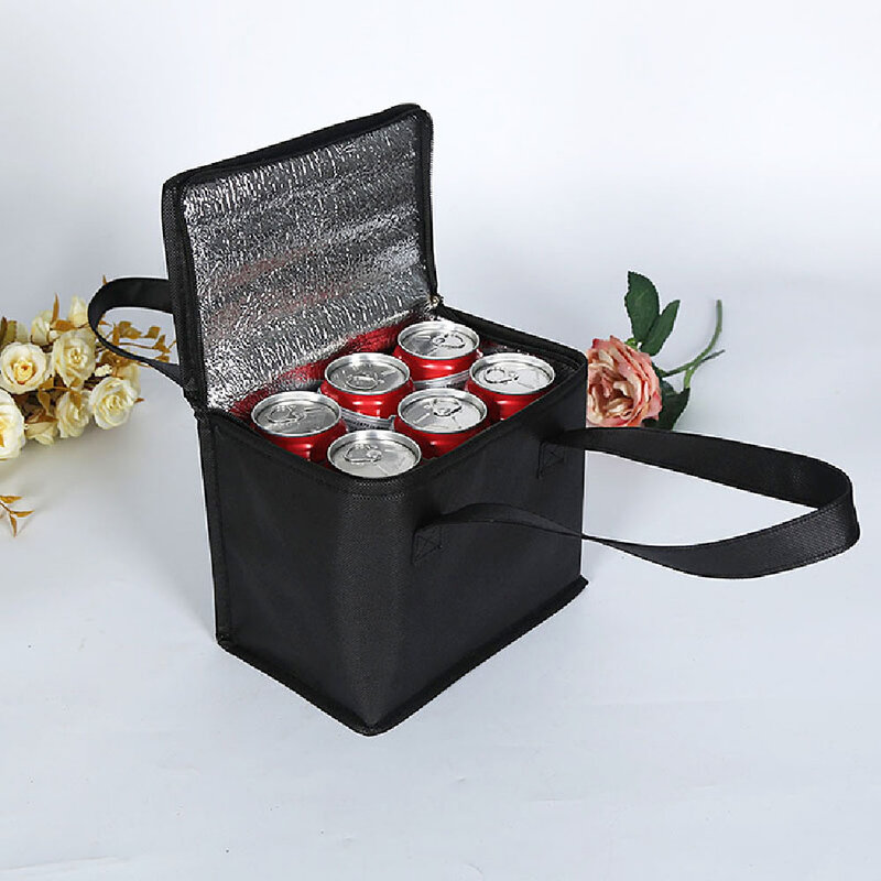 S/L przenośna torba termiczna na Lunch składana izolacja piknikowa torebka chłodząca torba termiczna na żywność torba na napoje izolowane torby torba do dostarczania jedzenia
