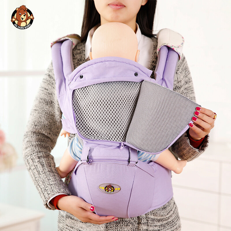 Ergonomiczne nosidełko dla dzieci i niemowląt od 0 do 36 miesięcy, nosidełko przednie, otulacz dla niemowlęcia, podróż z niemowlęciem, podróż z małym dzieckiem
