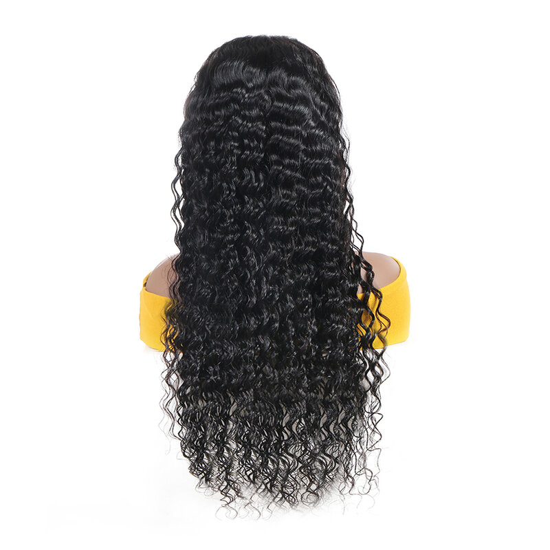 Tthair-peruca lace front ondulada, 13x6/4, cabelo humano, brasileiro, remy, densidade 150, lace frontal