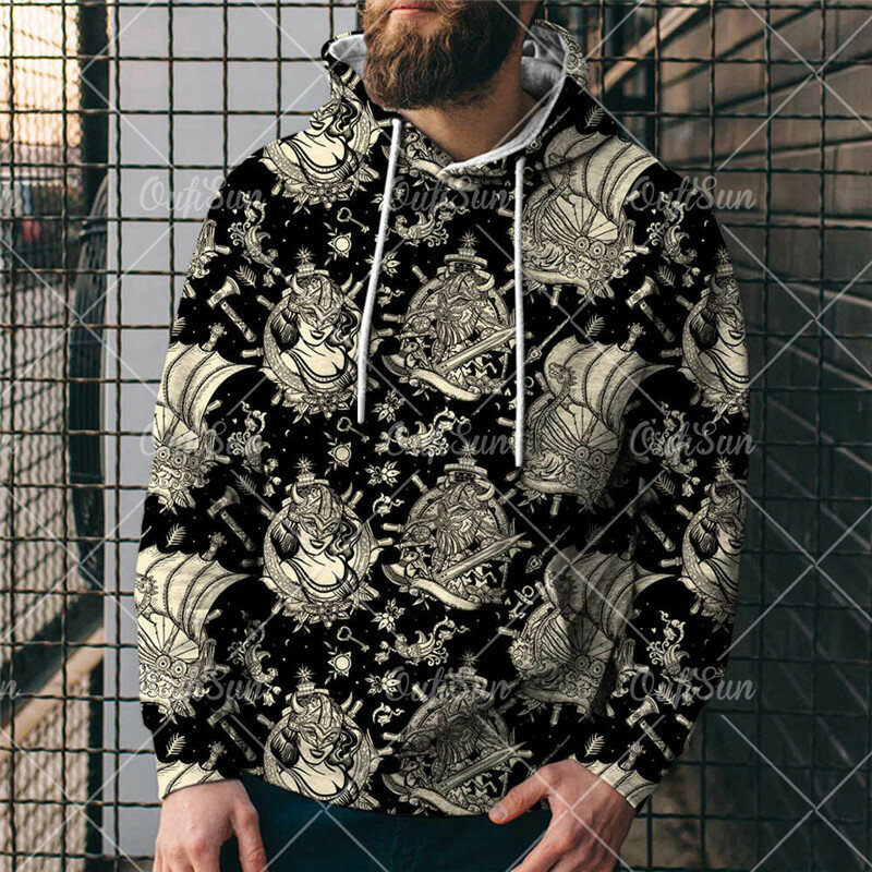 Sweatshirt Männer Plus Samt Streetwear 3D drucken mode Hoodie Pullover Mens Hoodies tops drop verschiffen