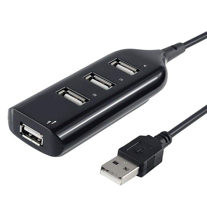 Onvian-USB 허브 2.0 멀티 USB 포트 4 포트 허브 USB 분배기 PC 노트북 컴퓨터 액세서리용 고속 허브 어댑터, 신제품 빠른 배송