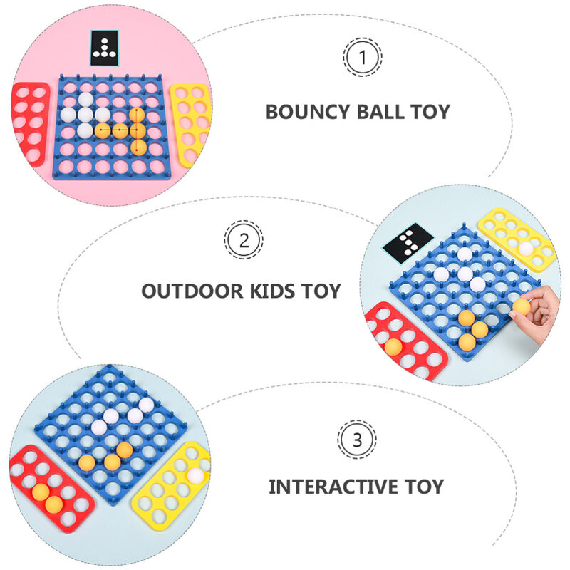 1 Set Educational Bouncy Toys Interesting Toys Set (As Shown)