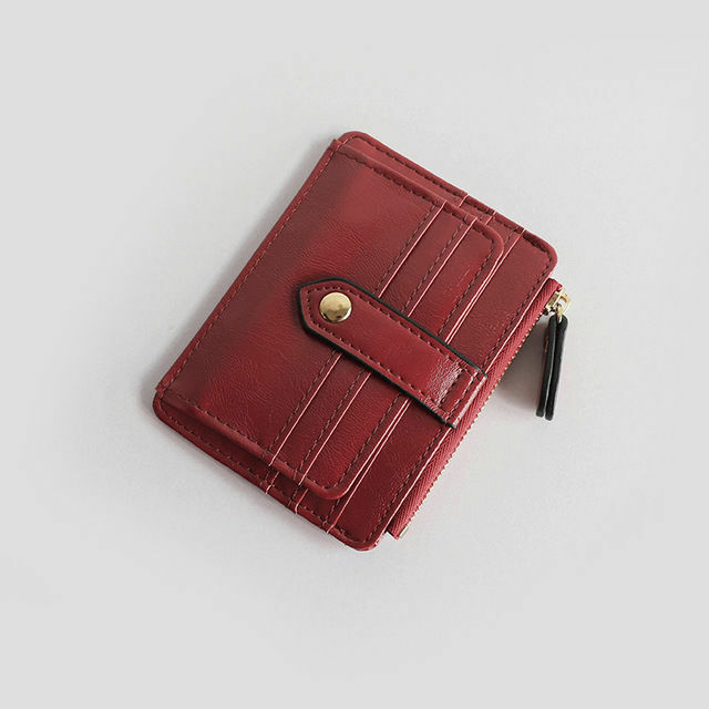 Ultra Dünne ID Karte Kreditkarte Tasche frauen Kleine Brieftasche Kurze Neue Mode Retro Einfache Mini Ändern Tasche U-bahn karte Halter