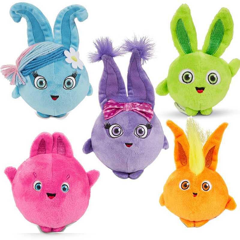 Schöne regenbogen Sunny Hasen stofftier kaninchen plüsch spielzeug für baby plüsch puppe für mädchen jungen kinder geschenk