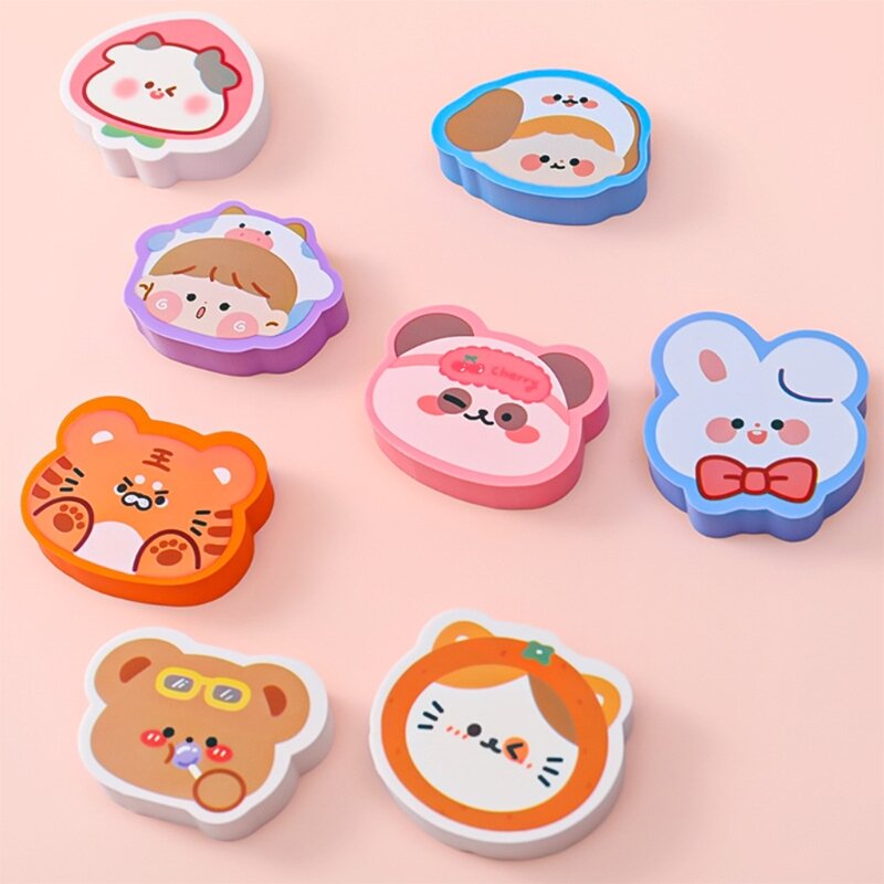 Set di gomme per animali Mini Cute Set di gomme per decompressione Set da 8 confezioni regalo di compleanno eccezionale