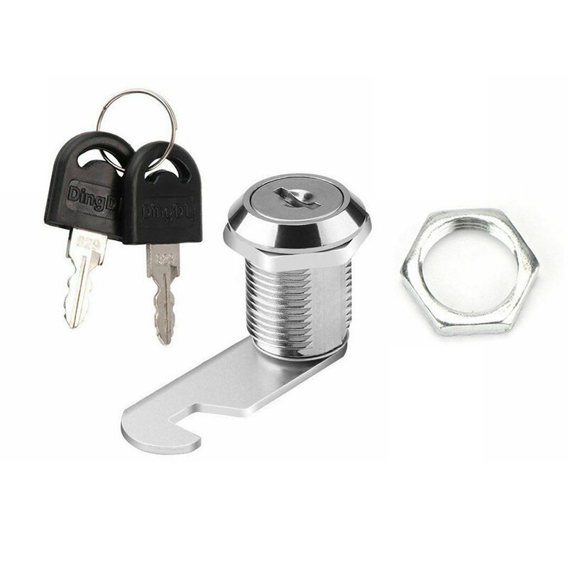 16Mm 20Mm 25Mm 30Mm + 2 Kunci Cam Kunci Pintu Kabinet Surat Kotak POS Laci Lemari Lemari lock dengan 2 Kunci Set Peralatan Aksesori