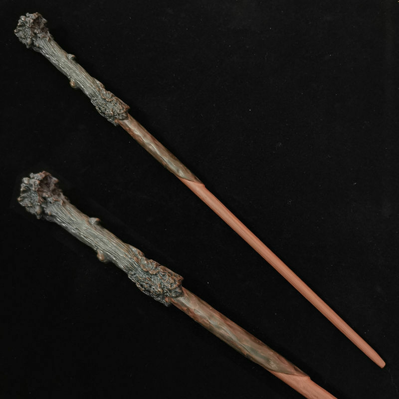 35-40cm magiczna różdżka Severus Snape Ron Bellatrix Draco Malfoy rdzeń metalowy bez pudełka Cosplay z grą Prop Collection Toy Stick