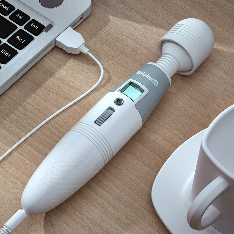 8 скоростей USB зарядка светодиодный дисплей AV палка стержень для женщин фаллоимитатор вибратор секс-шоп вибратор игрушки для взрослых клито...
