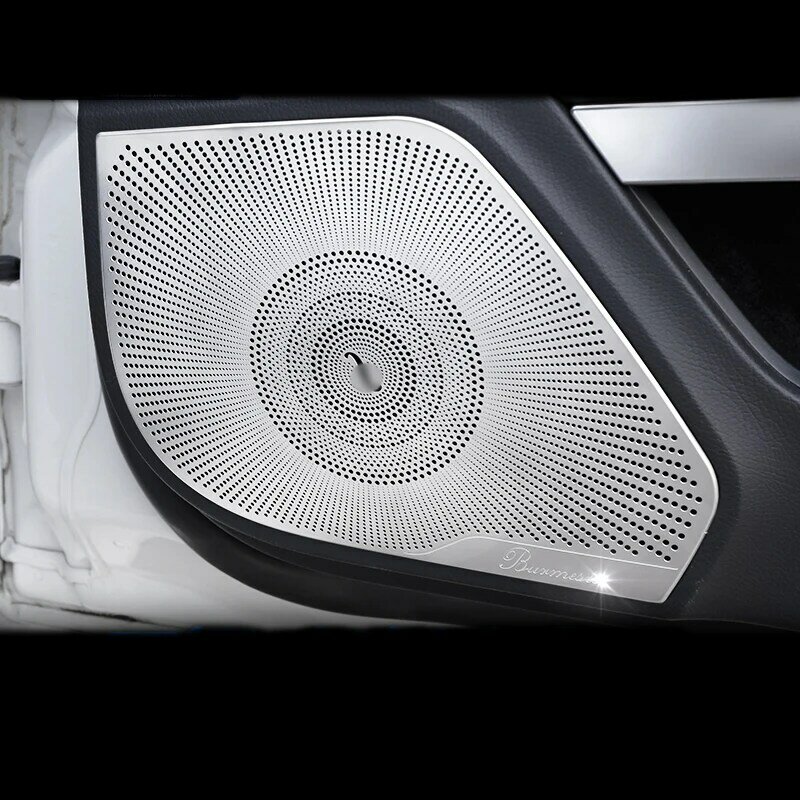 Porta do carro de aço inoxidável alto-falante áudio lantejoulas capa guarnição adesivo para mercedes benz classe e coupe w207 c207 2009-16 estilo do carro