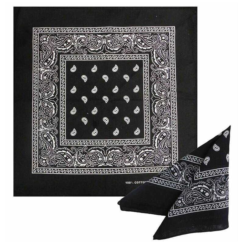 12ps pañuelos de Hip Hop bufanda de algodón sin decoloración estampado de Cachemira bufanda diadema impresa para mujeres/hombres/niños/niñas banda para el pelo muñequera