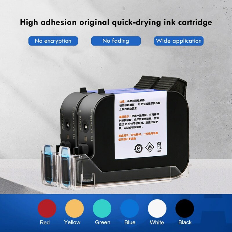 Impresora de inyección de tinta manual con pantalla táctil LED, máquina de código de embalaje de alimentos con fecha de producción, USB inteligente, número de lote